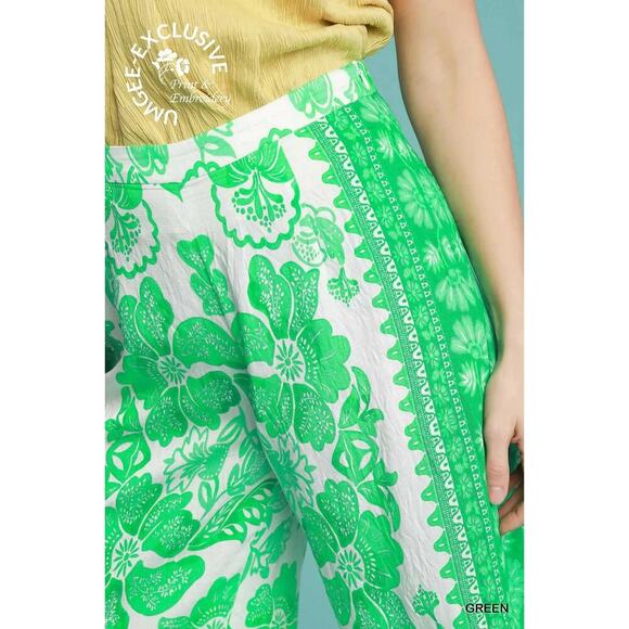 Umgee Floral Wide Leg Pants - Picture 5 of 5